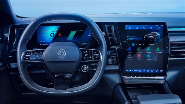 Rafale E-Tech hybrid - unutrašnjost vozila